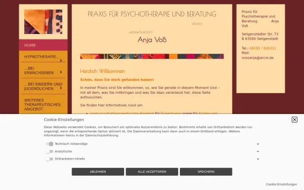 psychotherapie-anjavoss.de