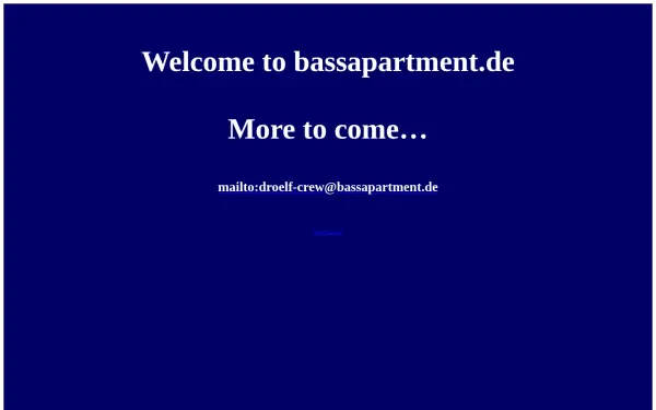 bassapartment.de