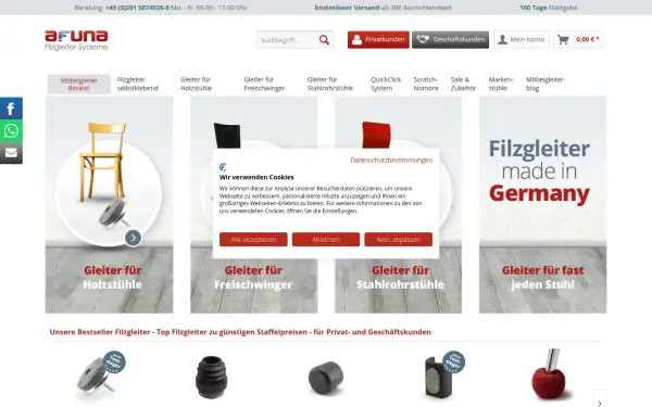 www.filzgleiter-shop.de