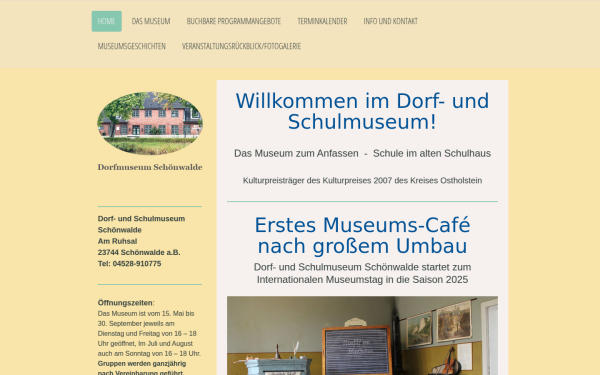 www.dorfmuseum-schoenwalde.de
