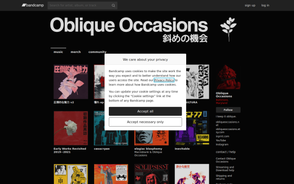 obliqueoccasions.bandcamp.com