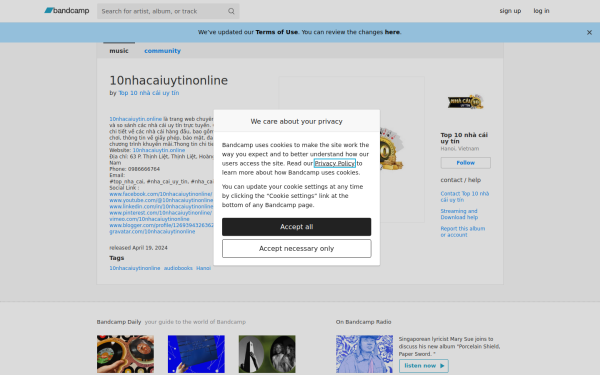 10nhacaiuytinonline.bandcamp.com