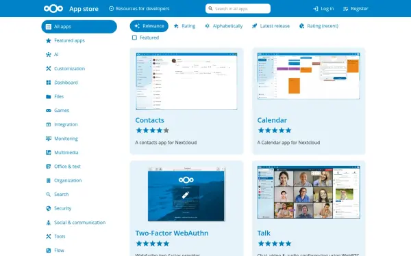 apps.nextcloud.com