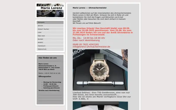 www.lorenz-uhrmachermeister.de
