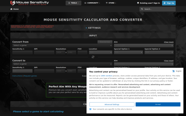 www.mouse-sensitivity.com