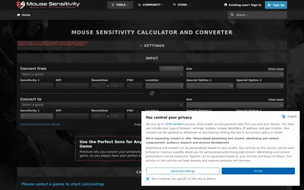 www.mouse-sensitivity.com