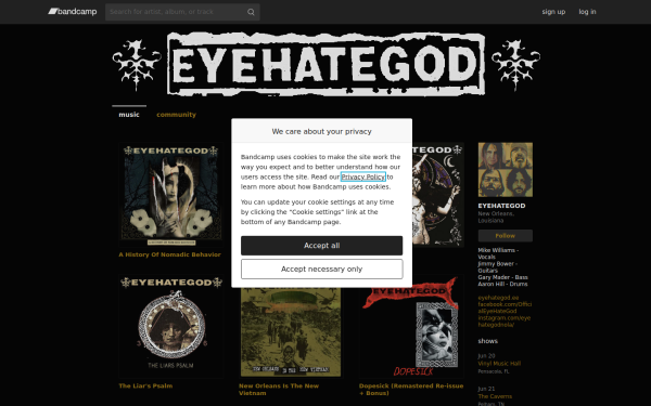 eyehategodnola.bandcamp.com
