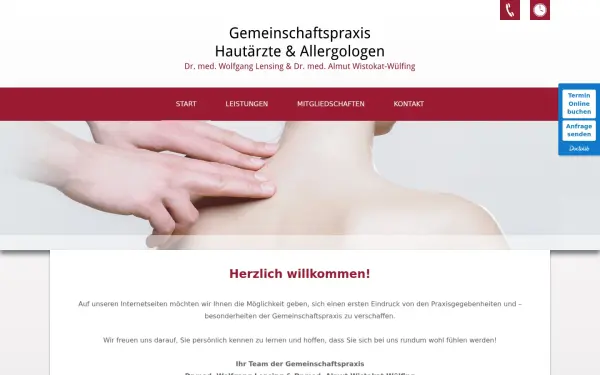 hautarztlensing-und-wistokat-wuelfing.de