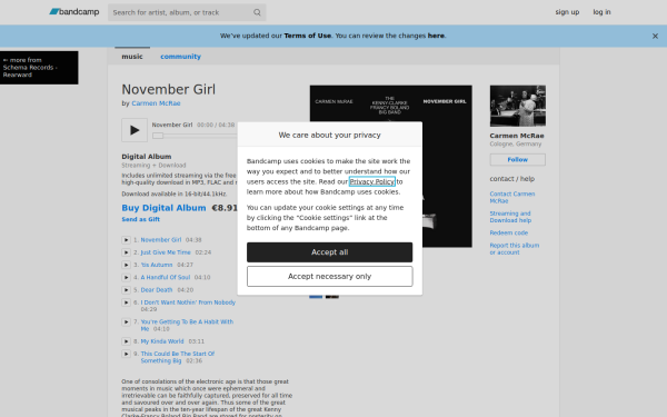 carmenmcrae.bandcamp.com