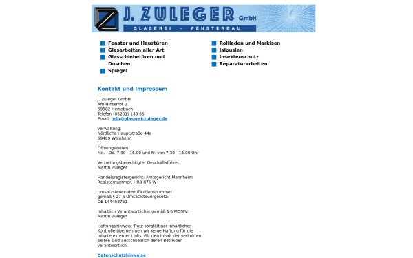 glaserei-zuleger.de