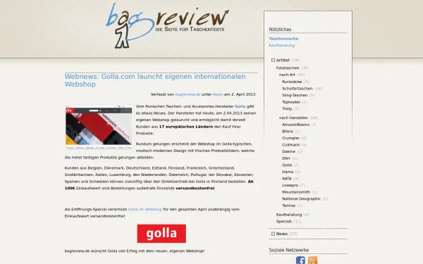 www.bagreview.de