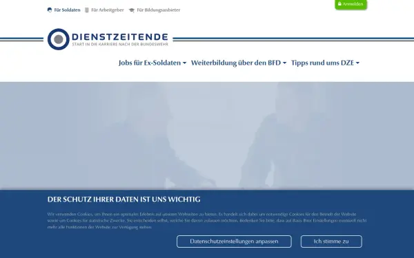 www.dienstzeitende.de