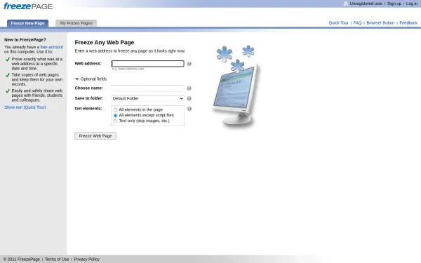 www.freezepage.com