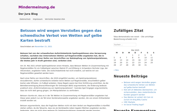 www.mindermeinung.de