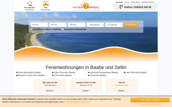 www.meeresblick-baabe.de