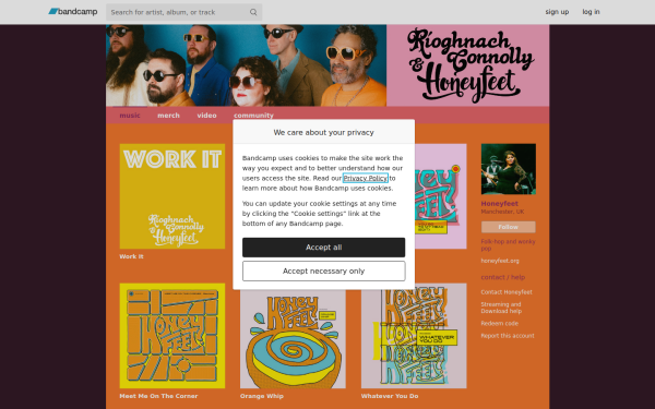 honeyfeet.bandcamp.com