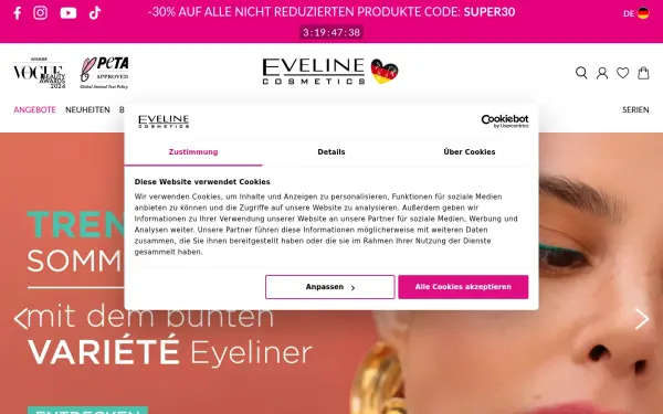 evelinecosmetics.de