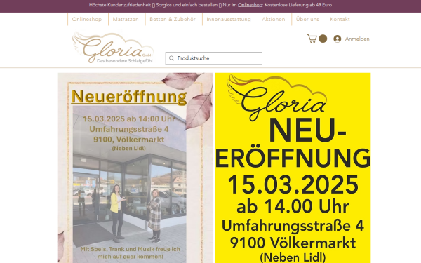 www.gloriaschlaf.at