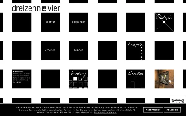 www.dreizehnundvier.de