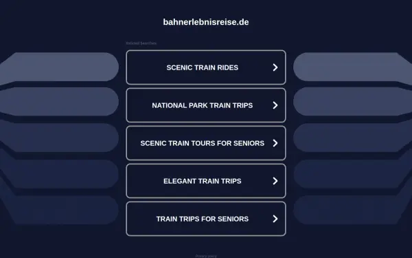 bahnerlebnisreise.de