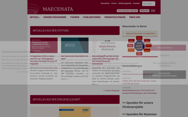 www.maecenata.eu