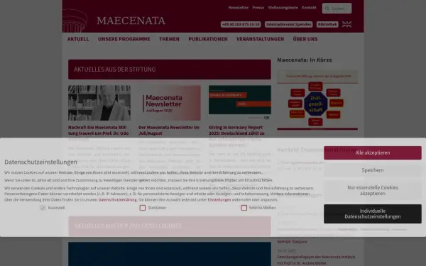 www.maecenata.eu