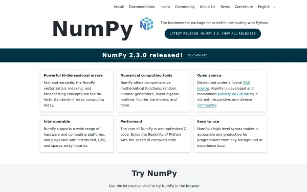 numpy.org