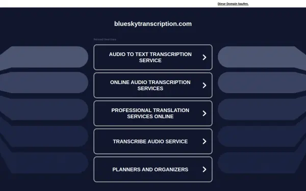 blueskytranscription.com