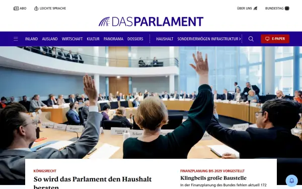 www.das-parlament.de