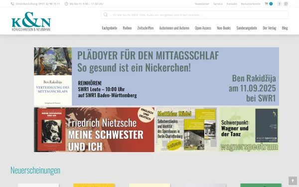 verlag.koenigshausen-neumann.de