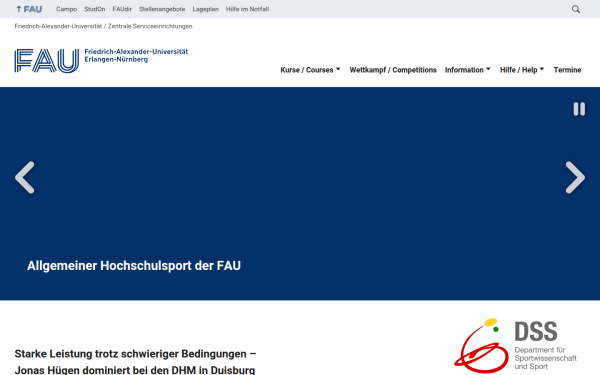 www.hochschulsport.fau.de