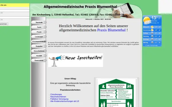 hausarztpraxisblumenthal.de