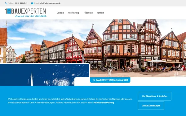 www.1plus-bauexperten.de