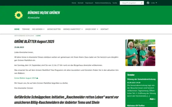 www.gruene-alveslohe.de