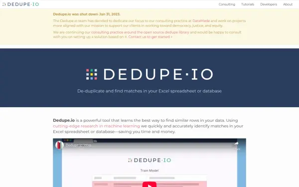 dedupe.io