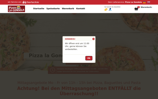 pizzalagondola.de