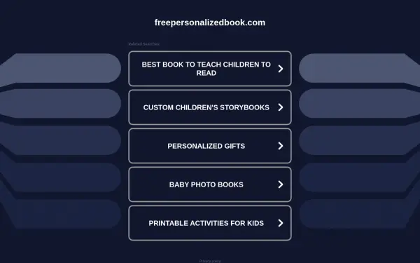 freepersonalizedbook.com