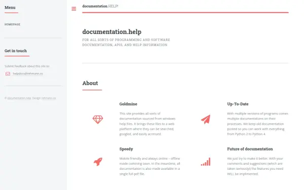 documentation.help