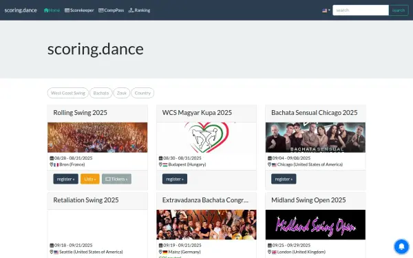 scoring.dance