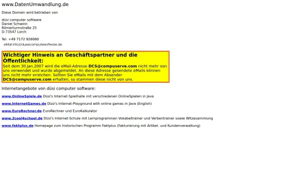 datenumwandlung.de