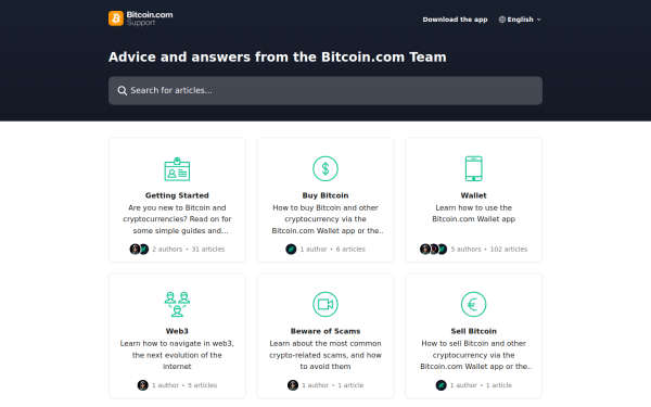 support.bitcoin.com