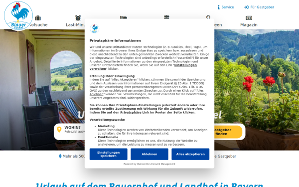 www.blauergockel.de