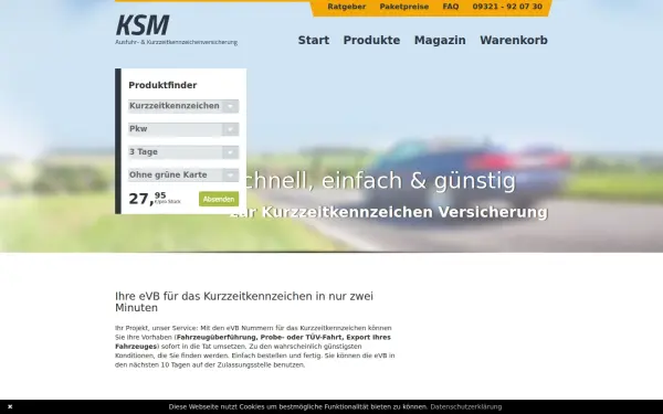 www.kurzzeitkennzeichen-versicherung.net