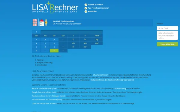 www.lisa-taschenrechner.de