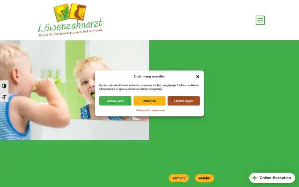 www.loewenzahnarzt.de