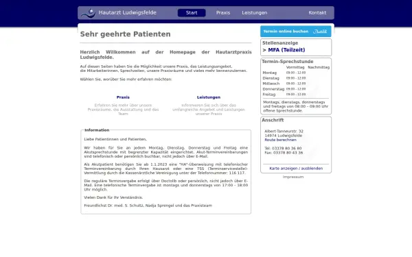hautarzt-ludwigsfelde.de