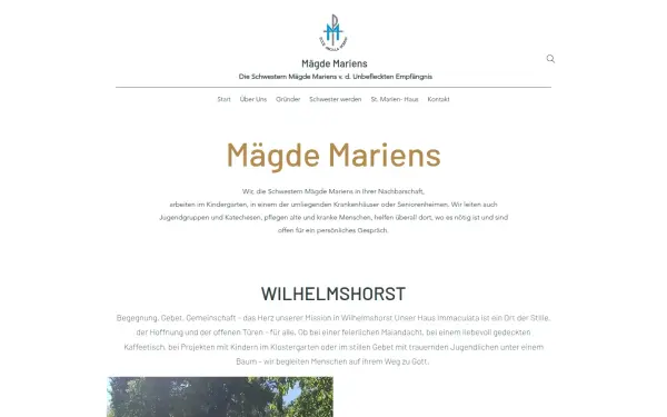 www.maegde-mariens.de