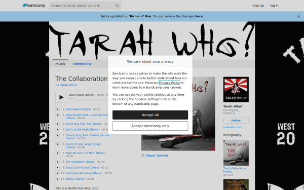 tarahwho.bandcamp.com
