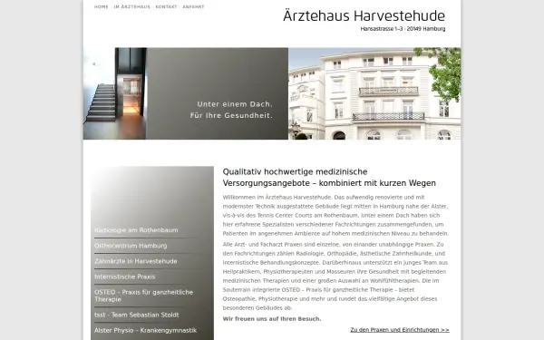aerztehaus-harvestehude.de