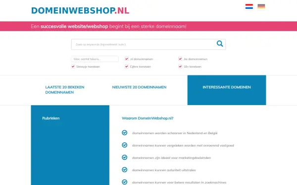 www.domeinwebshop.nl